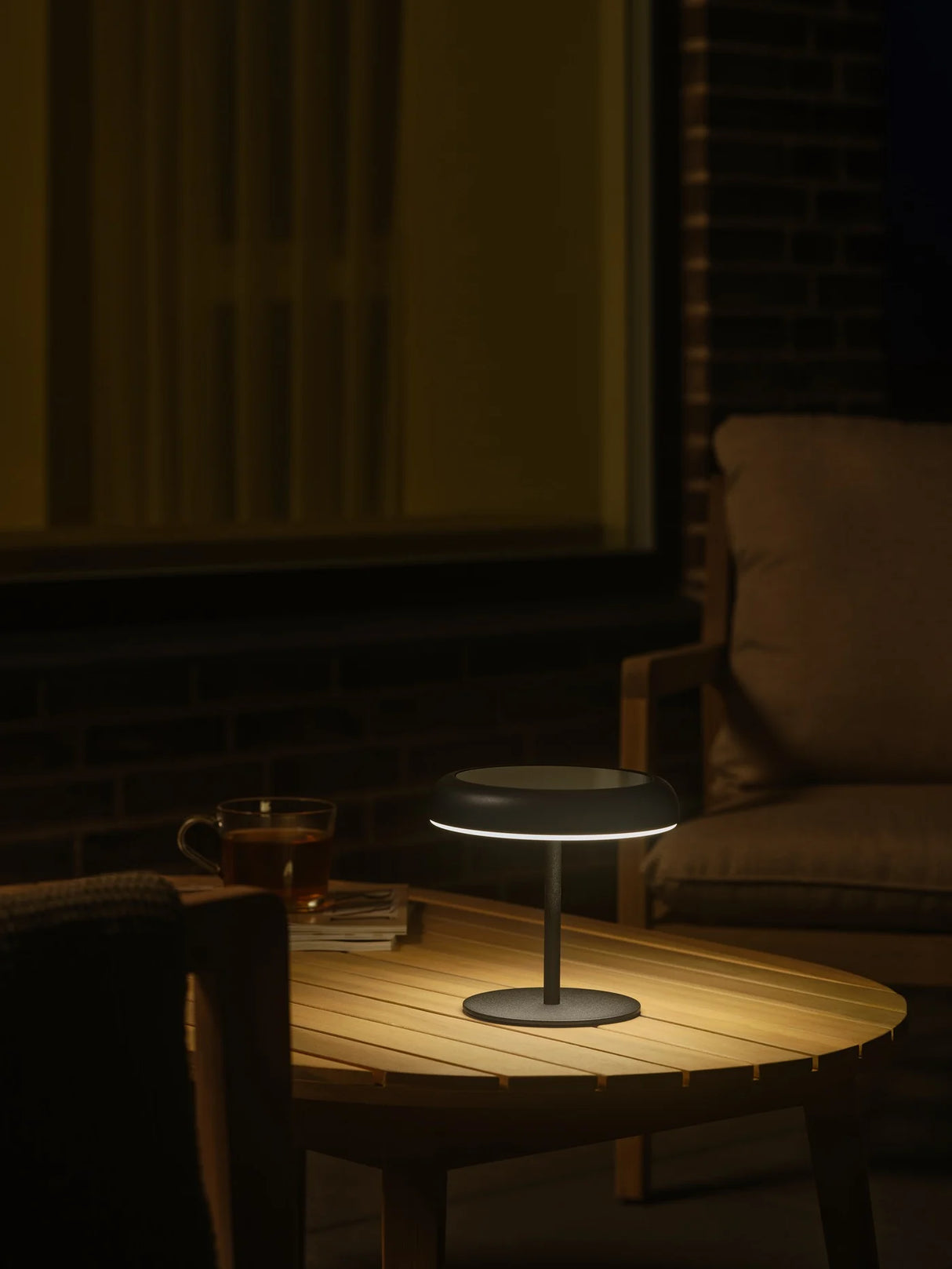 Tafellamp Solar en accu Elmer Led 3-stap dimbaar