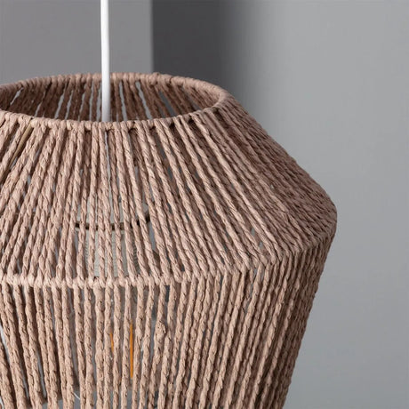 Hanglamp met touw e27 fitting modern rond