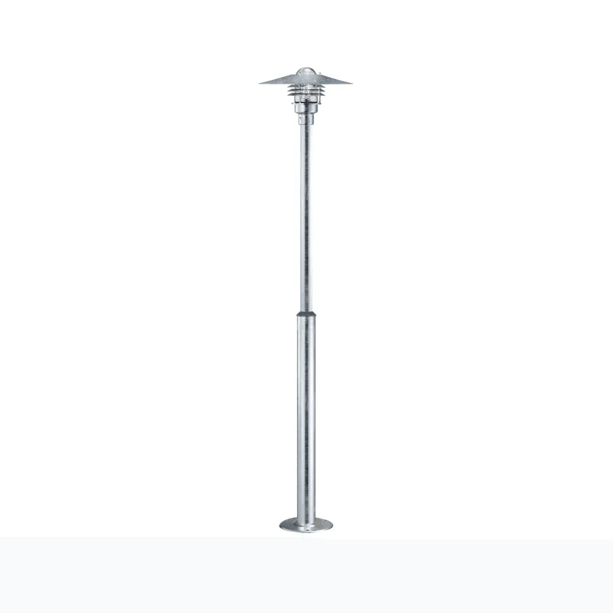 Staande tuinlamp gegalvaniseerd met E27 fitting 'Vejers' - FOIR