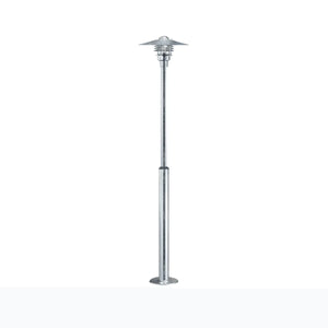 Staande tuinlamp gegalvaniseerd met E27 fitting 'Vejers' - FOIR