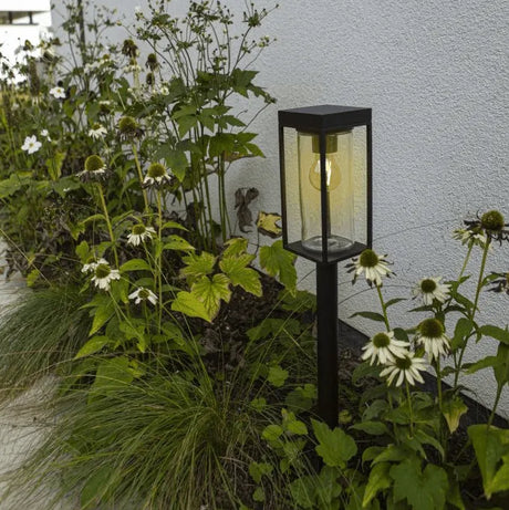 Lutec Flair staande tuinlamp solar met E27 fitting industrieel 76cm - FOIR