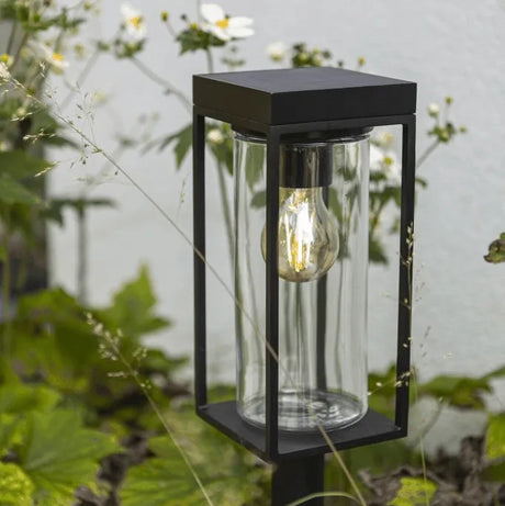 Lutec Flair staande tuinlamp solar met E27 fitting industrieel 76cm - FOIR