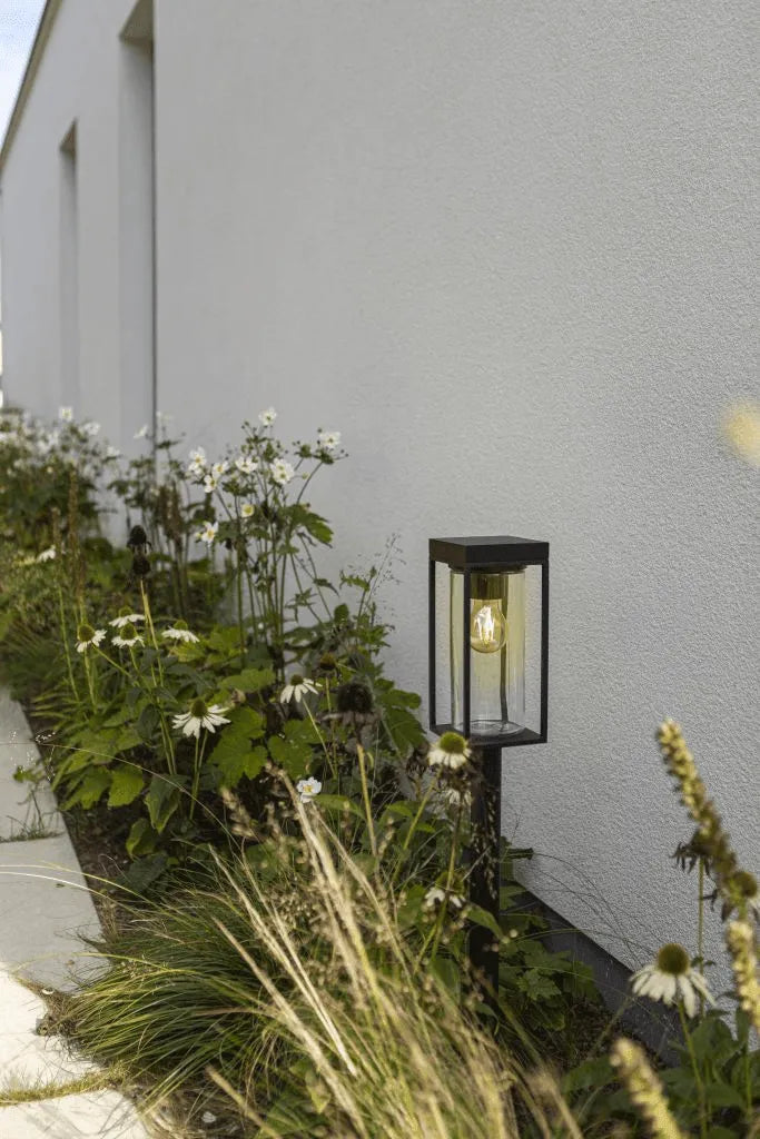 Lutec Flair staande tuinlamp solar met E27 fitting industrieel 76cm - FOIR