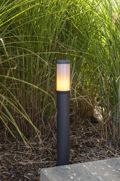 Staande tuinlamp donkergrijs met E27 fitting Lutec Heros 70 cm - FOIR