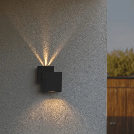 Buitenlamp Rialto gevelverlichting mat zwart met ingebouwde LED (3000K) - FOIR
