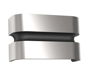 lutec wandlamp maya zilver 3000k warm wit led 