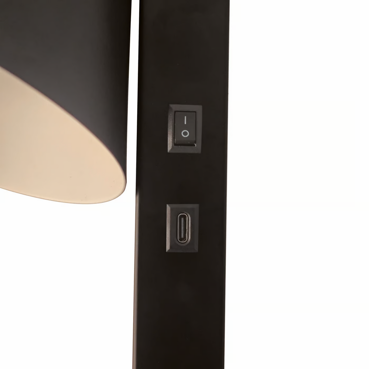Wandlamp slaapkamer met USB Wilmer zwart