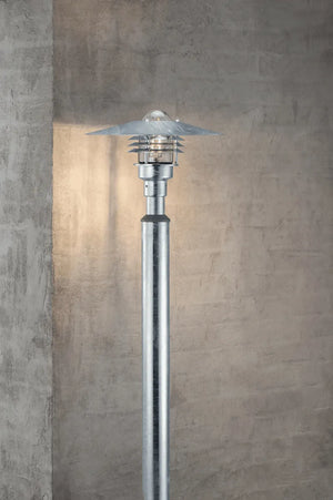 Staande tuinlamp gegalvaniseerd met E27 fitting 'Vejers' - FOIR