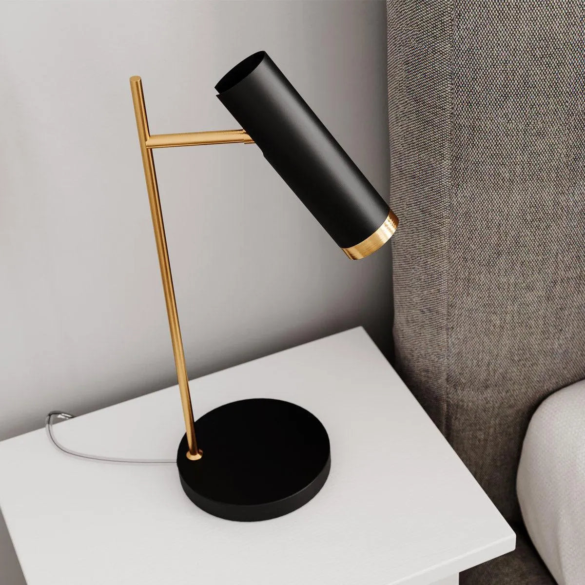 Puls tafellamp mat zwart goud schakelaar gu10 fitting design 4002280-4002 7391741022813 