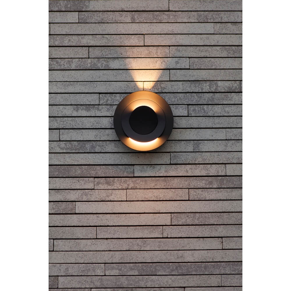 Buitenlamp rond led 'Moov' warm wit 21 cm