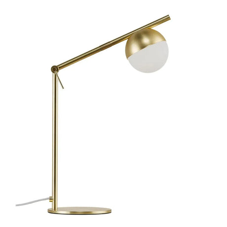 Tafellamp messing modern opaal glas 'Contina' Nordlux G9 fitting 48 cm - FOIR