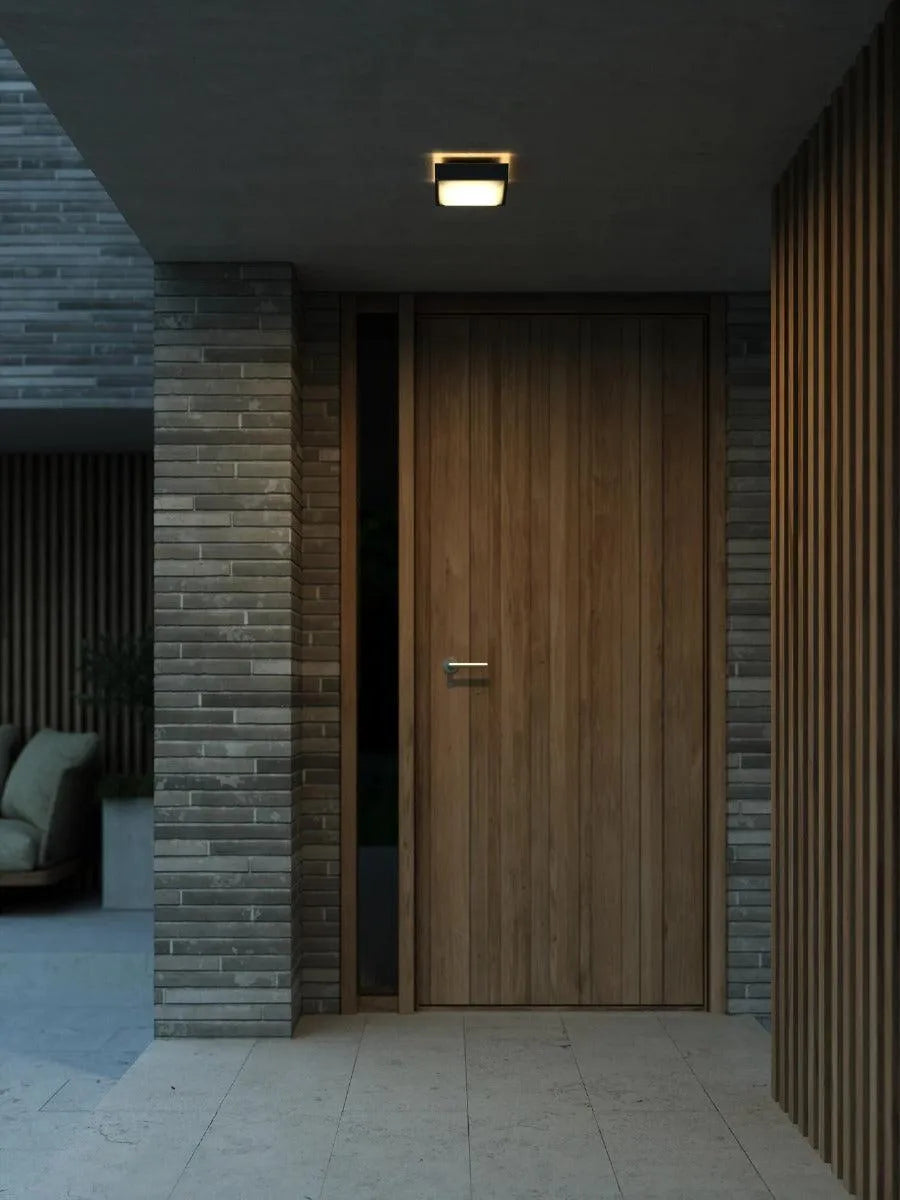 Plafondlamp nordlux met LED lichtbronnen vierkant ook als wandlamp te gebruiken oliver