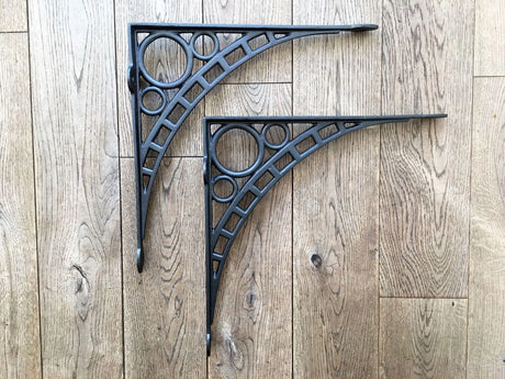 Gietijzeren plankhouder modern 