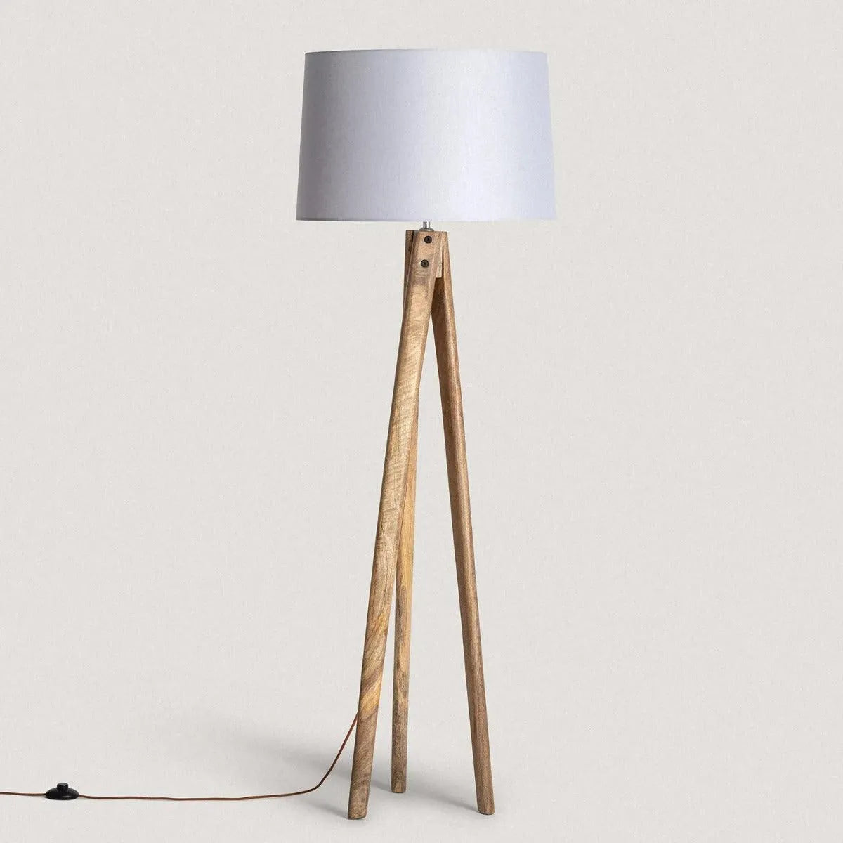 staande lamp hout 