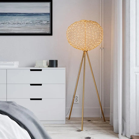 staande lamp by rydens hayden led wolk lamp goud 