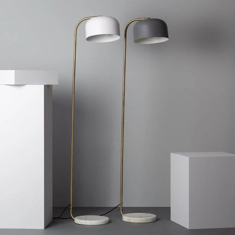 Staande lamp grijs marmer verstelbaar e27 fitting led