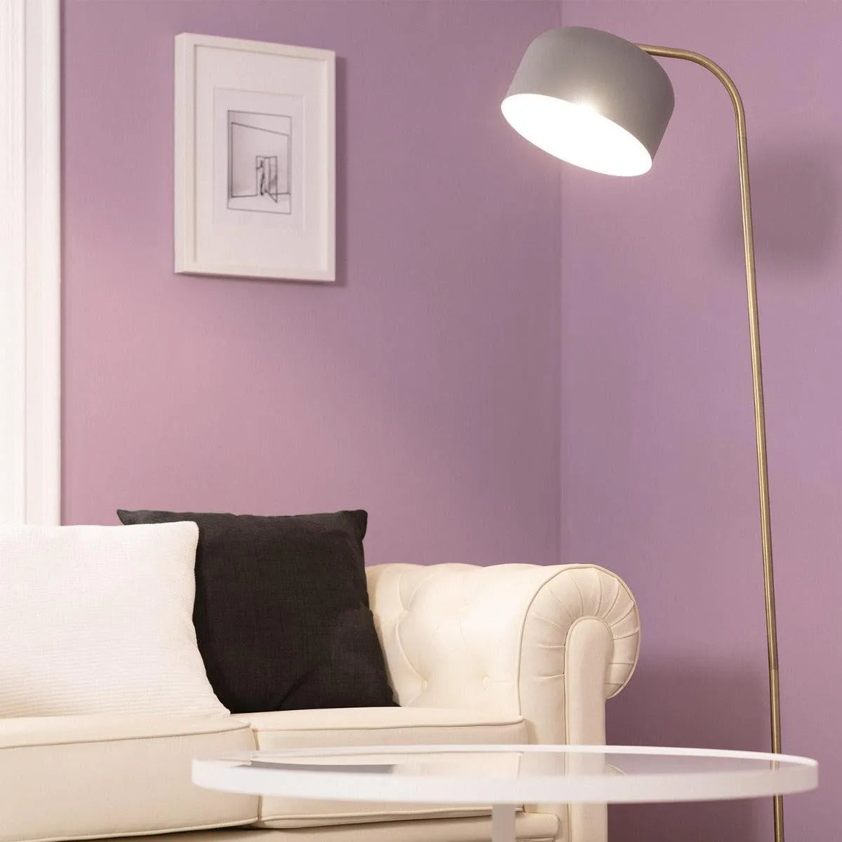 vloerlamp modern messing grijs verstelbaar modern e27