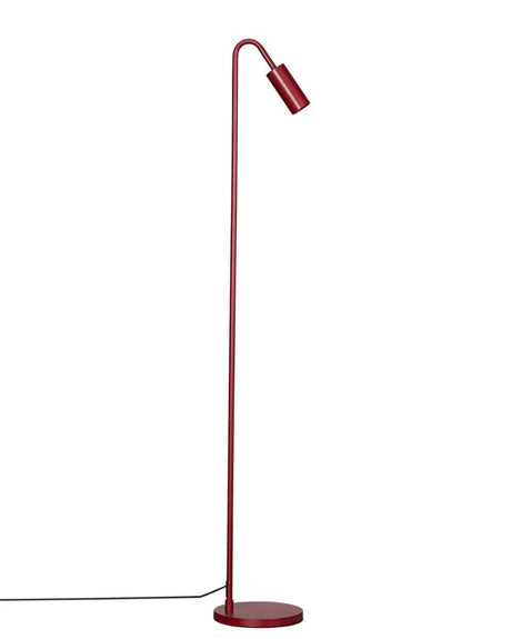 minimalistische vloerlamp met gu10 fitting schakelaar donkerrood by rydens curve 7391741009562 4100950-1002