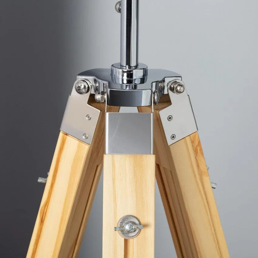 Driepoot vloerlamp theater spot modern E27 fitting 140cm - FOIR