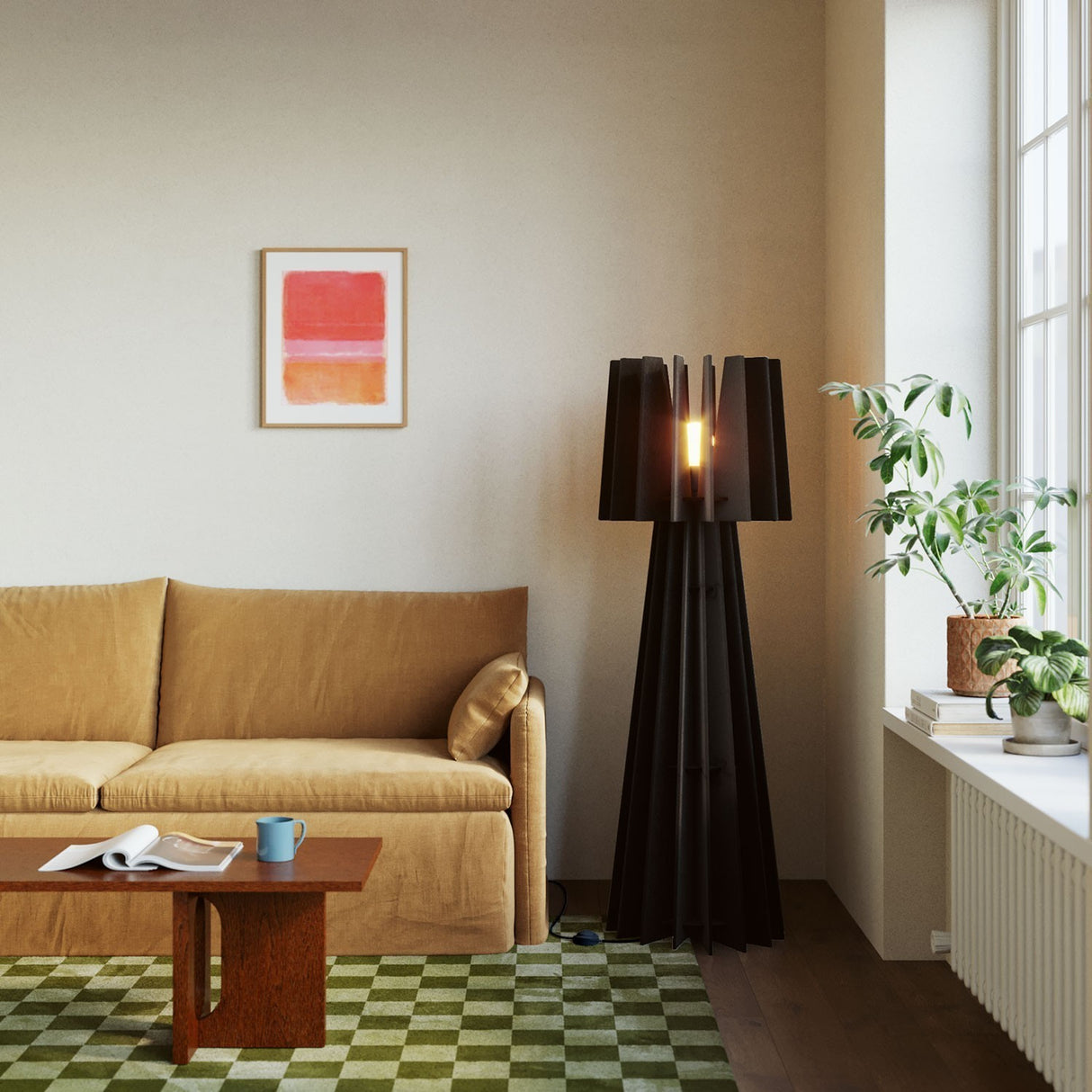 Vloerlamp geluidsreductie Recycled Shine e27 sound proofing 150 cm