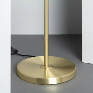Vloerlamp roze & messing vloerschakelaar E27 fitting 'Audet' 138 cm - FOIR