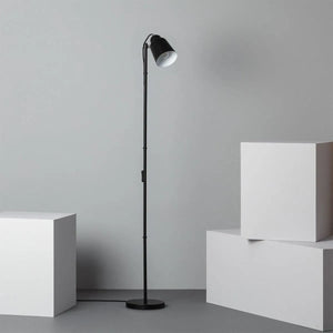 leeslamp zwart staand e14 modern zwart wit