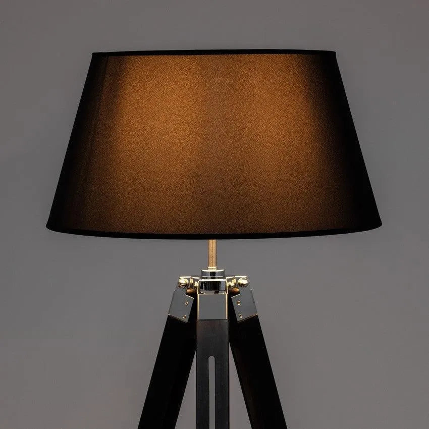 Staande lamp modern zwart e27 fitting 