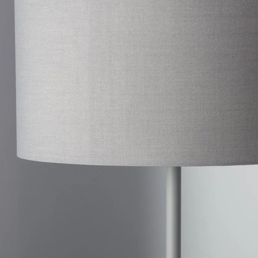 Vloerlamp hout 'Sicilië' grijs staande lamp modern E27 fitting 159cm - FOIR