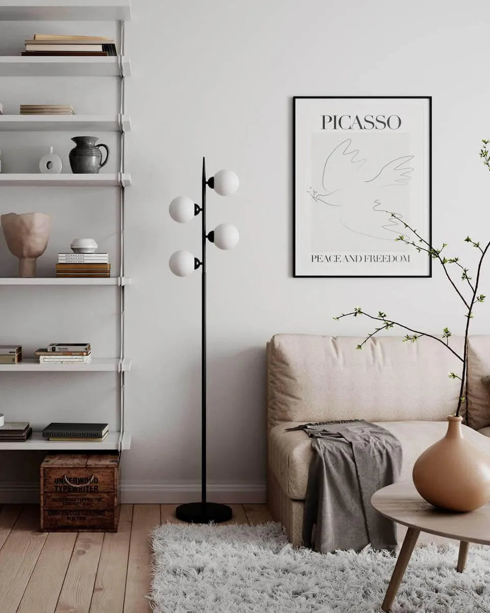 7391741009425 4100940-4002  By Rydens Punto zwart en opaalglas schakelaar g9 fitting 