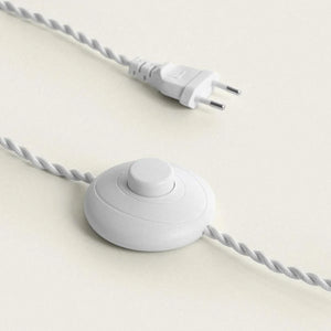 Vloerlamp hout met stoffen kap E27 fitting 'Natasja' - FOIR
