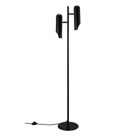 Vloerlamp zwart verstelbare kappen GU10 fitting Rochelle 145 cm - FOIR