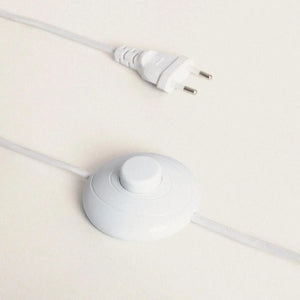 Grote vloerlamp gevlochten papier & metaal met E27 fitting 'Hendrik' 90cm - FOIR