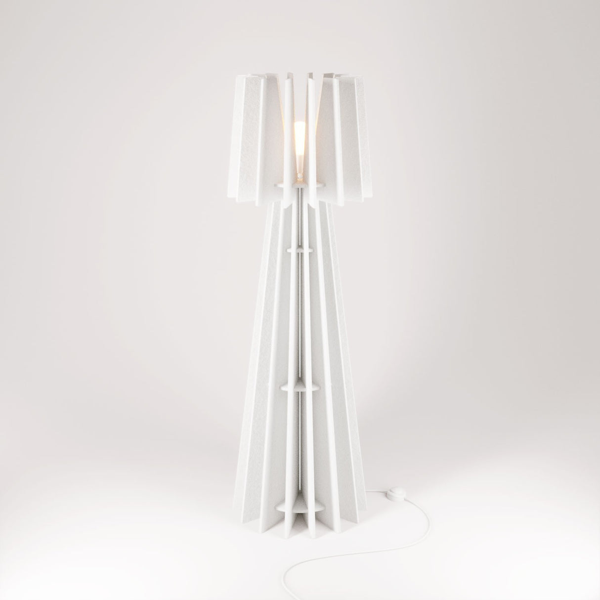 Vloerlamp geluidsreductie Recycled Shine e27 sound proofing 150 cm