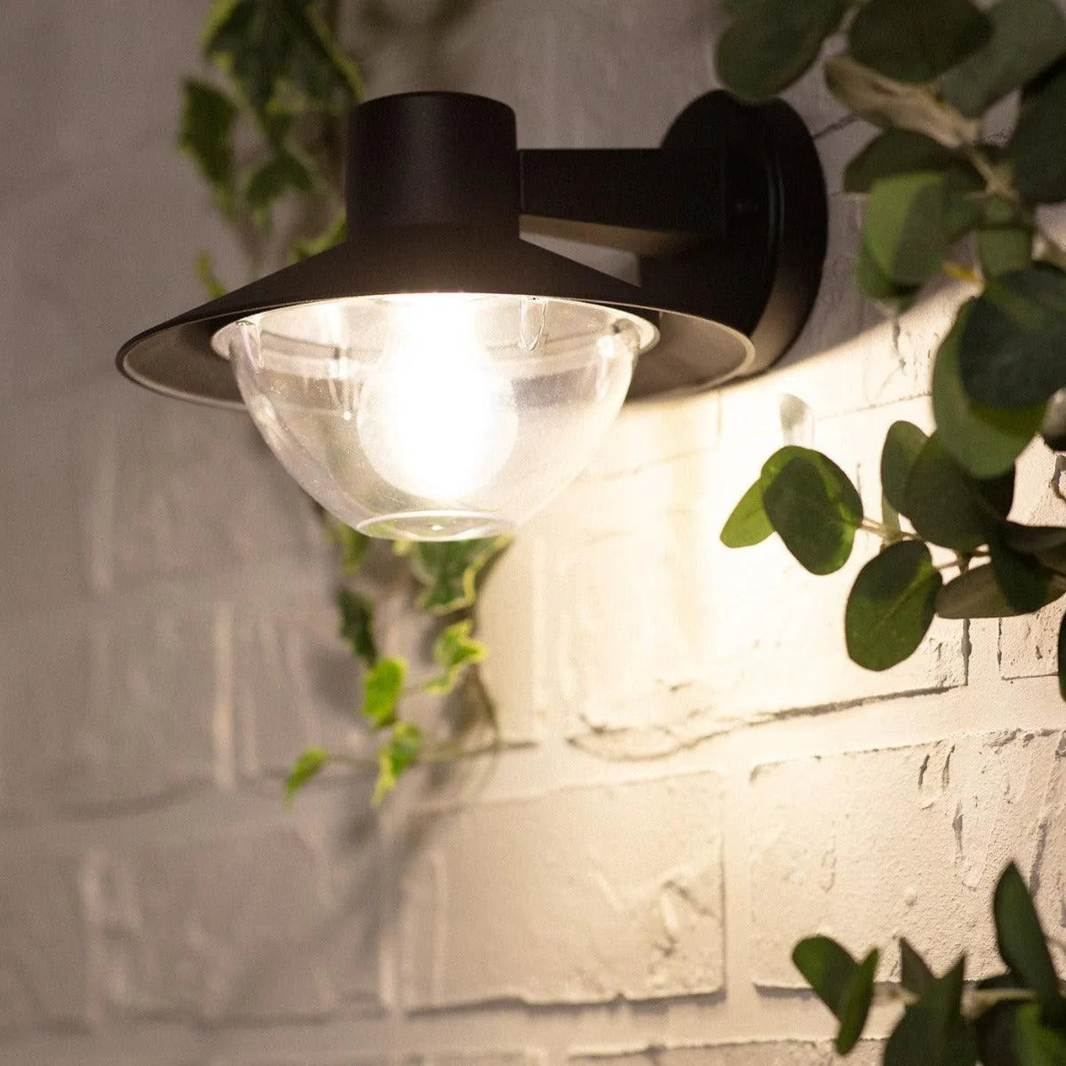 Buitenlamp glas modern e27 fitting led lamp 240mm 