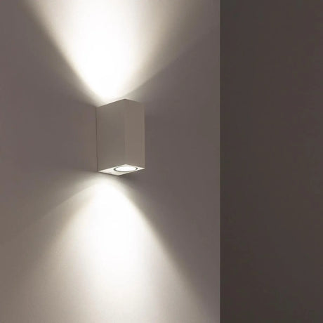 buitenlamp vierkant led lamp gu10 wit 