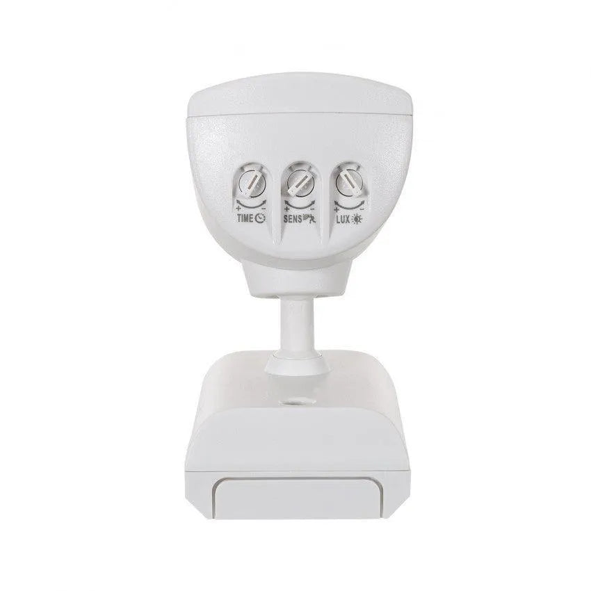 bewegingsmelder wit PIR sensor modern wit verstelbaar led lamp