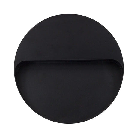 Ledlamp rond zwart gevelverlichting modern