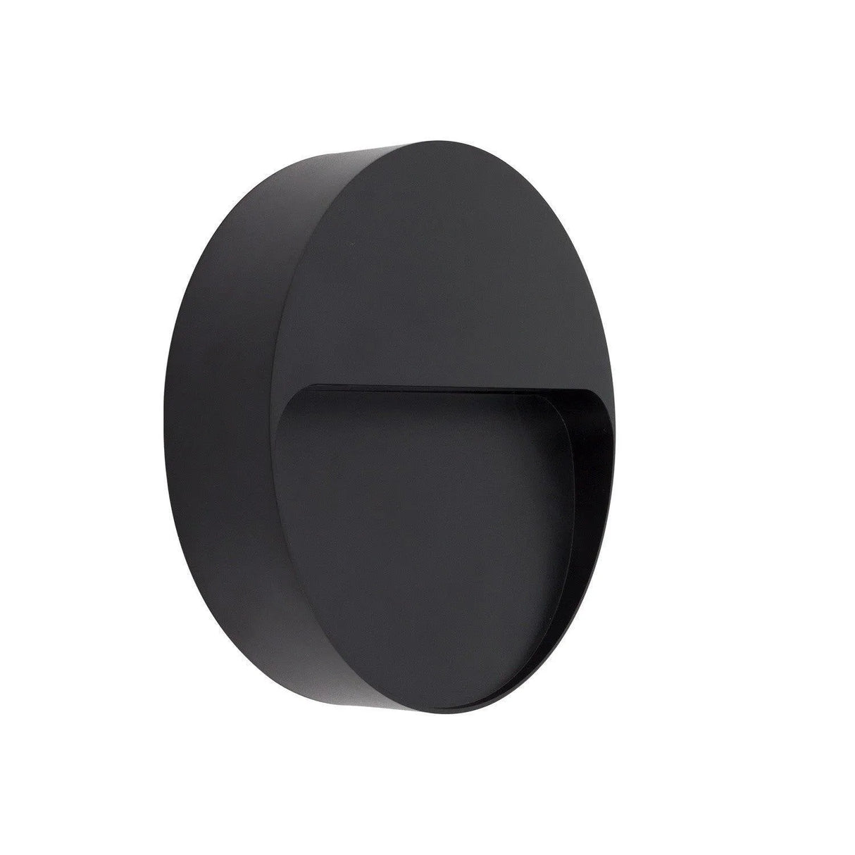 Wandlamp zwart buitenlamp rond led lamp