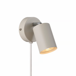 Messing leeslamp wandlamp zwart 'Explore' Nordlux GU10 verstelbaar modern 80mm