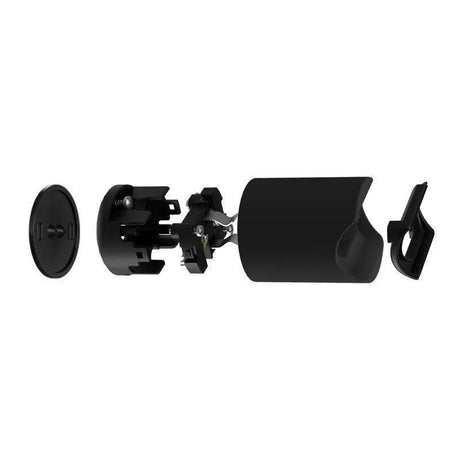 Badkamer lamp zwart voor boven de spiegel S14d IP44 500mm - FOIR