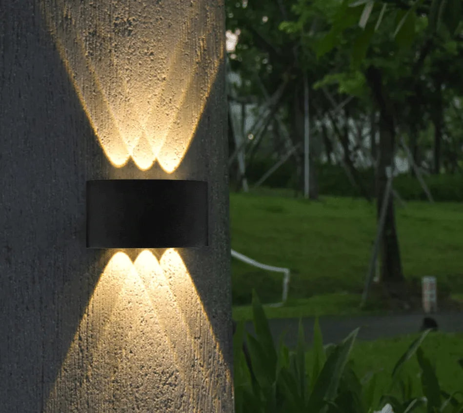 Buitenlamp gevelverlichting zwart 6W 