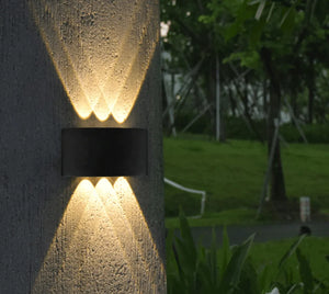 Buitenlamp gevelverlichting zwart 6W 
