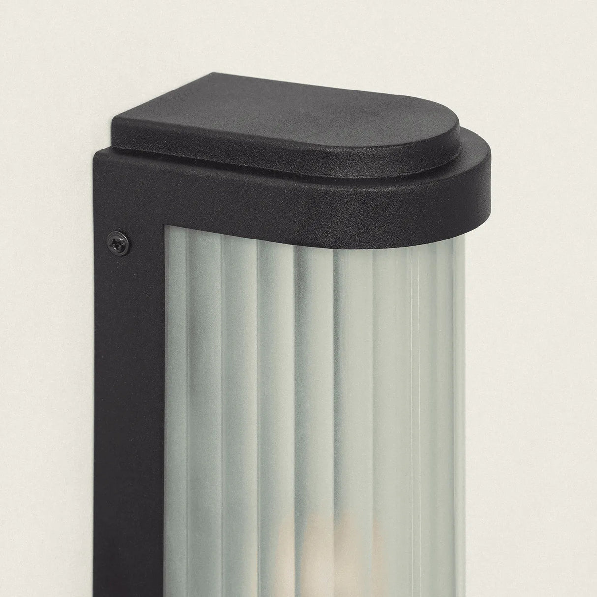 Wandlamp buiten glas en metaal met E27 fitting 'Thompson' - FOIR