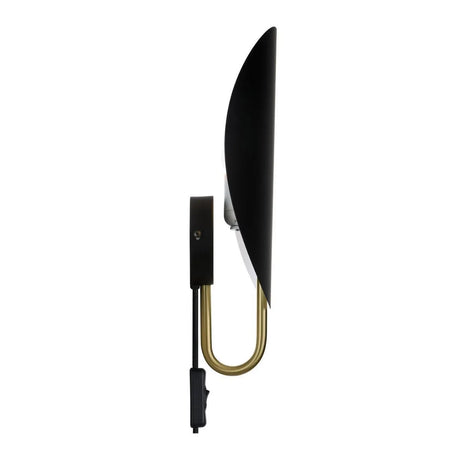 Wandlamp zwart schakelaar E27 fitting diffuus licht Design For the People Spargo - FOIR