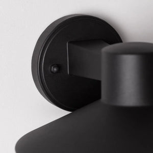 Glazen wandlamp buitenverlichting voordeur zwart