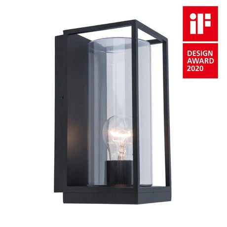 Buitenlamp glas met e27 fitting voor het verlichten van de voordeur