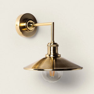 Wandlamp goud hoek E27 fitting