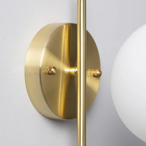 Wandlamp goud 'Mono' wandlamp E14 muur verlichting modern 18 cm - FOIR