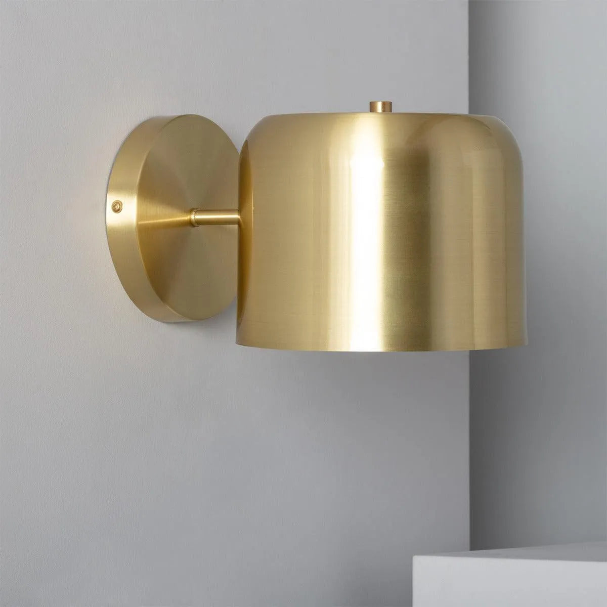 Gouden wandlamp leeslamp voor naast het bed