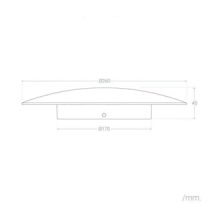 Wandlamp goud 'Ayla' groot rond led 18W modern 26 cm - FOIR